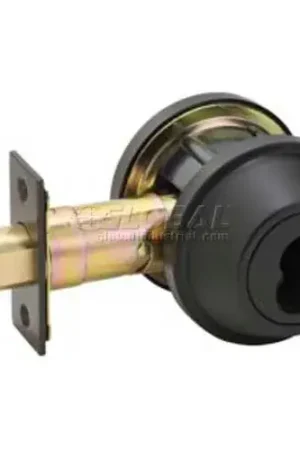 Genuine Master Lock® Double Single Deadbolt, Interchangeable Core, Oil Rubbed Bronze