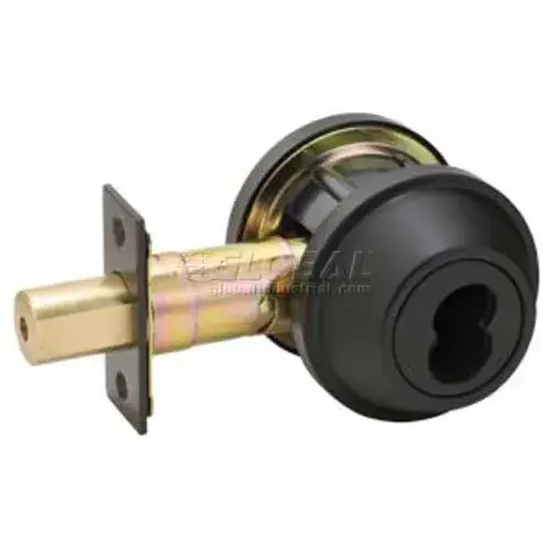 Genuine Master Lock® Double Single Deadbolt, Interchangeable Core, Oil Rubbed Bronze