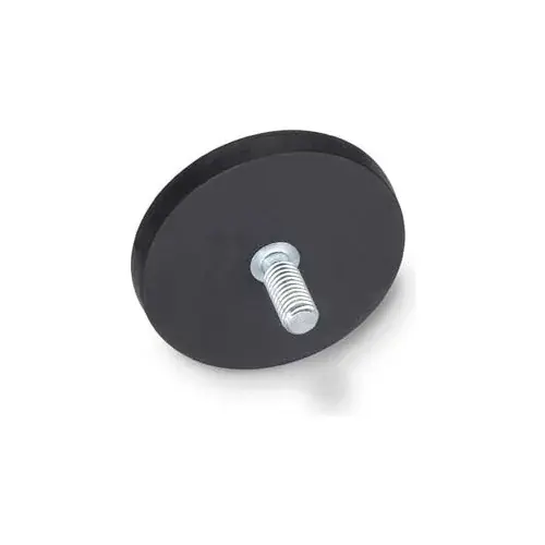 Time-Limited Retaining Magnet Assembly w/ Threaded Stud and Rubber Jacket - 2.60" Dia. Zinc Plated Steel