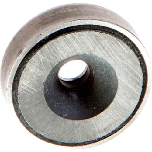 Retaining Magnet Assembly w/ Thru Hole - .79" Dia. Stainless Steel Luxury