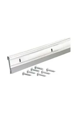 Premium M-D Economy Aluminum & Vinyl Door Sweep, 05629, Silver, 36"