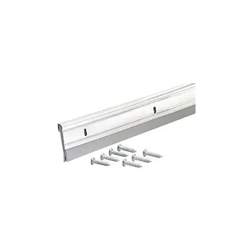 Premium M-D Economy Aluminum & Vinyl Door Sweep, 05629, Silver, 36"
