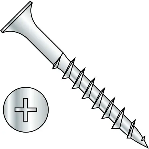 Price Drop 6 x 2 Phillips Bugle Head Course Thread Sharp Point Deck Screw Dacrotized - Pkg of 3500