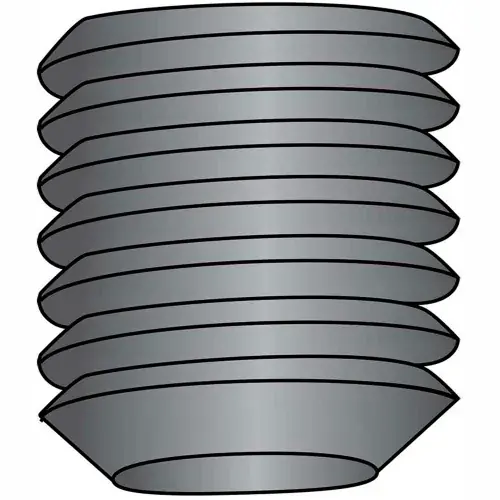 8-32X3/16 Coarse Thread Socket Set Screw Flat Point Plain Imported, Pkg of 100 Special Offer
