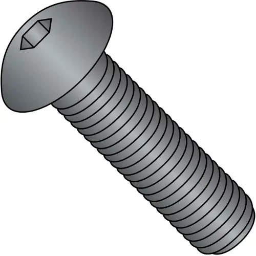 Genuine 1/4-20 x 3/8 Coarse Thread Button Head Socket Cap Screw - Plain - Pkg of 100