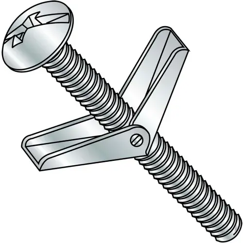 3/16 x3 Combination Mushroom Head Toggle Bolt Zinc, 50/PK Buy Online