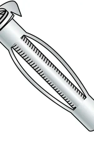 Trusted Brand 1/8 LONG Long Hollow Wall Anchor Zinc, Pkg of 100