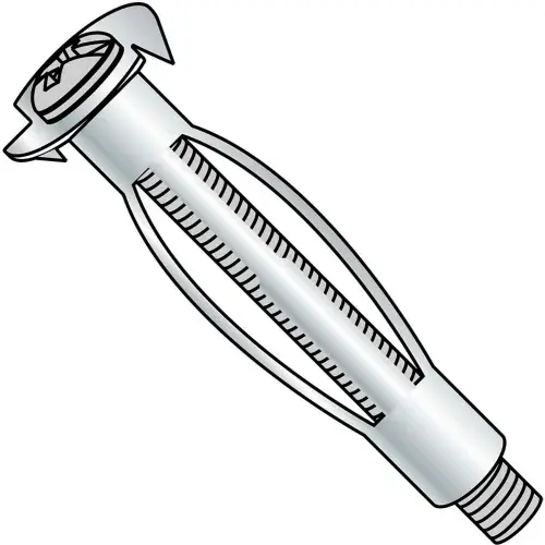 Trusted Brand 1/8 LONG Long Hollow Wall Anchor Zinc, Pkg of 100