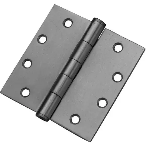 Authentic Don Jo PB94545-630 Full Mortise Plain Bearing Hinge, 4-1/2"x4-1/2", Stainless Steel - Pkg Qty 3