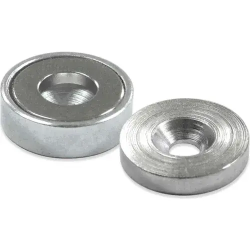 Master Magnetics Neodymium Latch Magnet NMLKIT4 - 23 Lbs. Pull Nickel - Chrome Plating - Pkg Qty 25 Free Returns