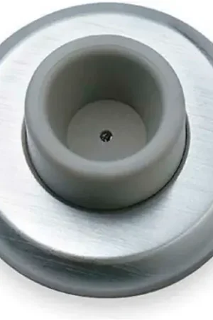Bargain Rockwood Wall Stop - Concave, 2-1/2"Dia Stainless Steel - Pkg Qty 25