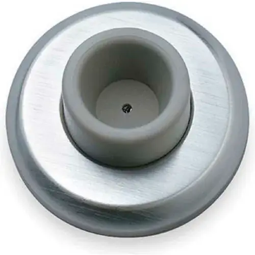 Bargain Rockwood Wall Stop - Concave, 2-1/2"Dia Stainless Steel - Pkg Qty 25
