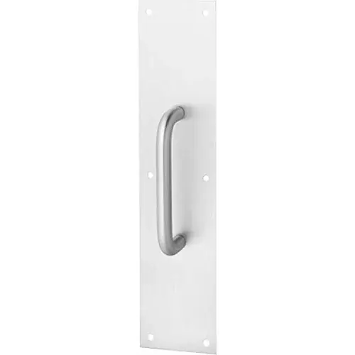 Rockwood Pull Plate, 6"L x 15"H x 3/4, Satin Stainless Steel, 6" CTC Brand New