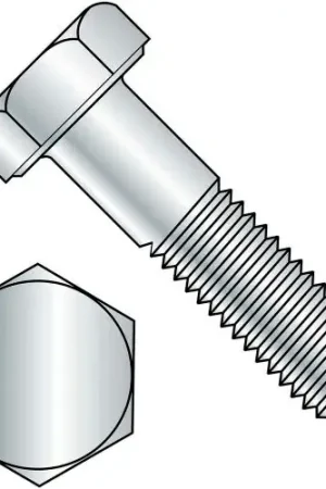 Low Price Hex Head Cap Screw - M18 x 1.5 x 50mm - Steel - Zinc Clear - Class 8.8 - DIN 961 - Pkg of 25