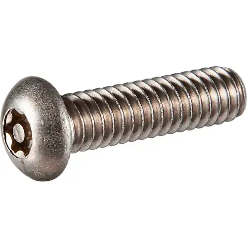 10-32 x 1" Tamper-Proof Security Machine Screw - Button Torx Head - 18-8 Stainless Steel - 100 Pk Popular