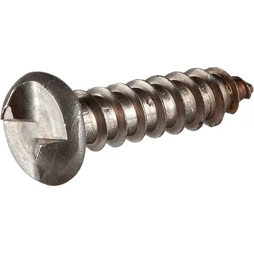 Best Choice 4A x 1/2" One-Way Security Sheet Metal Screw - Round Head - 18-8 Stainless Steel - Pkg of 100