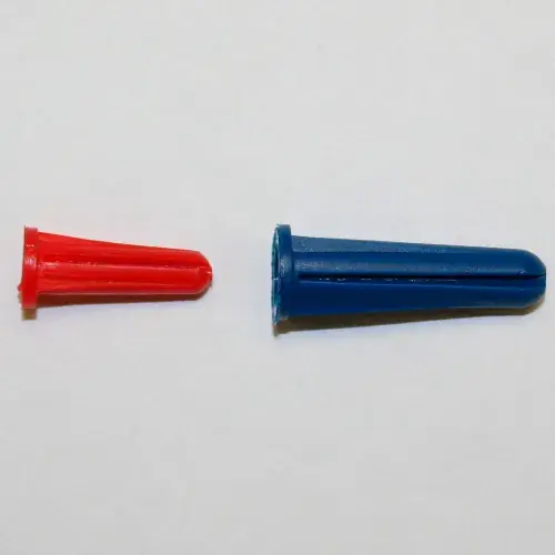 Holiday Sale Conical Lip Plastic Anchor - 10-12 x 1" - Plain Finish, Pack of 100