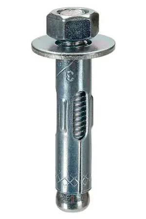 Sleeve Anchor - 1/4" x 2-3/4" - Round Head - Steel - Zinc, Pack of 100 Free Returns