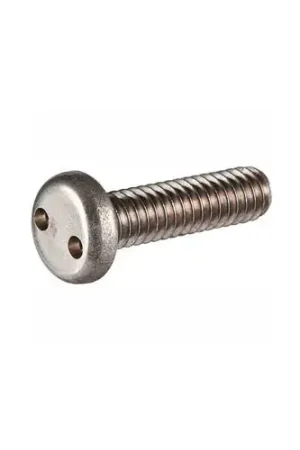 6-32 x 1-1/2" Security Machine Screw - Pan Spanner Head - 18-8 Stainless Steel - FT - UNC - 100 Pk Low Price