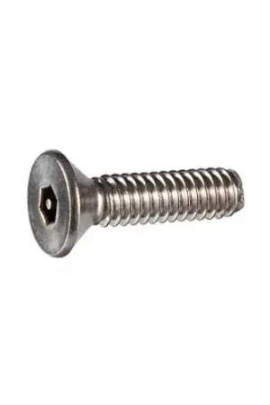 10-32 x 1" Security Machine Screw - Flat Hex Socket Head - 302HQ/18-8 Stainless Steel - FT - 100 Pk Latest