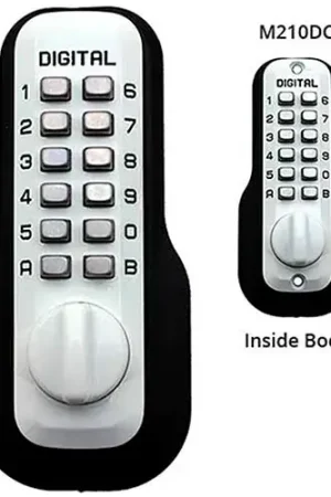 Lockey Digital Door Lock M210 Mechanical Keyless Deadbolt Double Combination, White Luxury