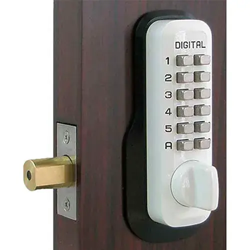 Lockey Digital Door Lock M210 Mechanical Keyless Deadbolt, White Trending