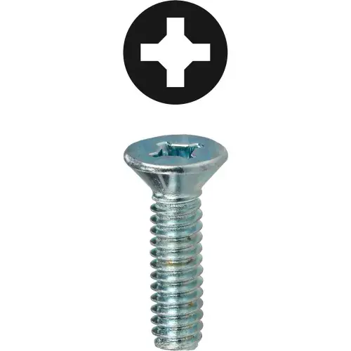 Don't Miss Out L.H.Dottie® Phillips & Square Flat Head Machine Screw, 1/4"-20 x 1", 100 Pack