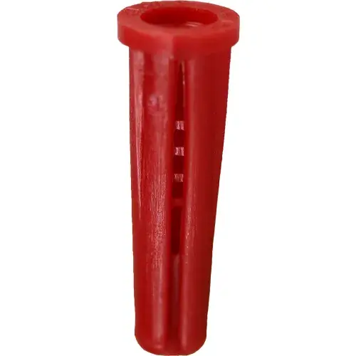 L.H.Dottie® Conical Plastic Anchor, 4, 6 & 8 s, Red, 100 Pack Price Cut