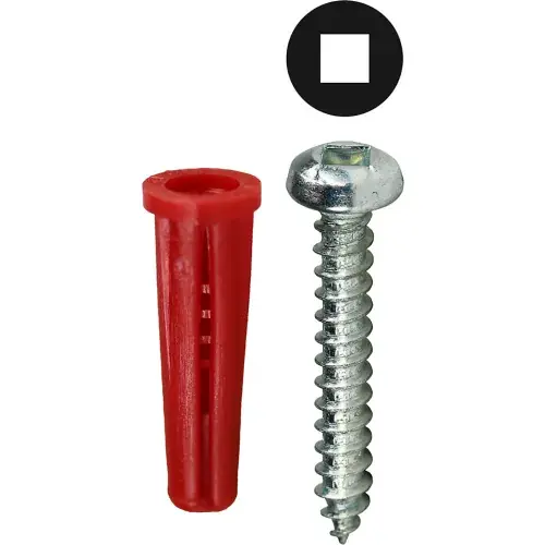 Cheap L.H.Dottie® Conical Anchor Kit w/ Square Pan Head Screw, 8, Tuff Pack, 201 Pieces