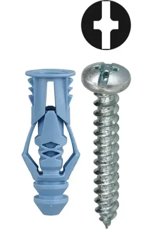 One Day Deal L.H.Dottie® Triple Grip Anchor Kit w/ Combo Pan Head Screw, 10, Tuff Pack, 201 Pieces