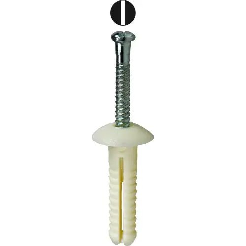 L.H.Dottie® Nylon Button Head Drive Anchor Kit w/ Pin, Tuff Pack, 3/16" x 1", 100 Pieces Special Offer