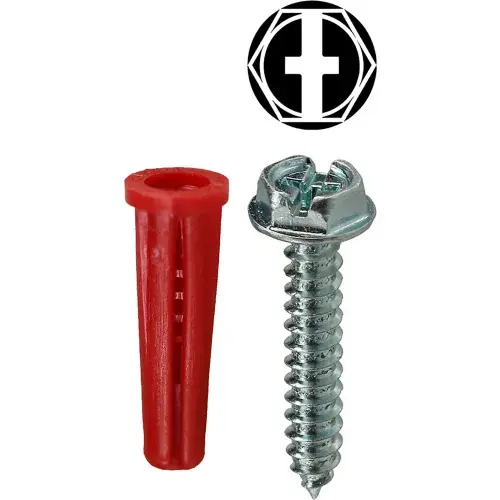 L.H.Dottie® Conical Anchor Kit w/ Combo Hex Head Screw, 10, 201 Pieces Factory Price