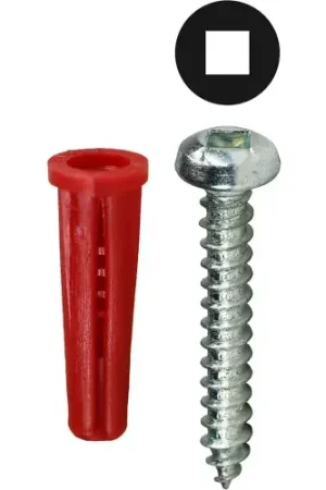 L.H.Dottie® Conical Anchor Kit w/ Square Pan Head Screw, 10, Tuff Pack, 201 Pieces Today Only