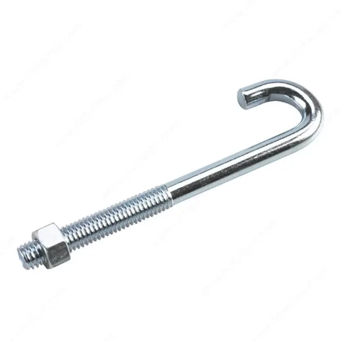 In Demand 3/8"-16 X 5" J Bolts With Nut 18/8 Stainless Steel (10 / Pkg.)