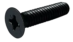 Fan Favorite 10-32 X 2-1/2" Machine Screws Flat Head Phillips Drive 18/8 Stainless Steel Black Oxide (100/Pkg.)