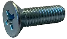 12-24 X 1" Machine Screws Flat Head Phillips Drive Steel Zinc Plated (100/Pkg.) Fan Favorite