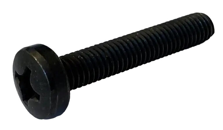10-24 X 1" Machine Screws Pan Head Phillips Drive Steel Black Oxide (4000/Pkg.) Limited Offer