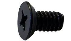 10-24 X 1/4" Machine Screws Undercut Flat Head Phillips Drive 18/8 Stainless Steel Black Oxide (4000/Pkg.) Crafted