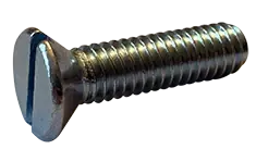 1/4"-20 X 2-1/2" Machine Screws Flat Head Slotted Drive Steel Zinc Plated (100/Pkg.) Cheap