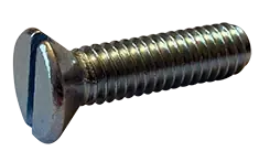 10-24 X 3-1/2" Machine Screws Flat Head Slotted Drive Steel Zinc Plated (700/Pkg.) New Arrival