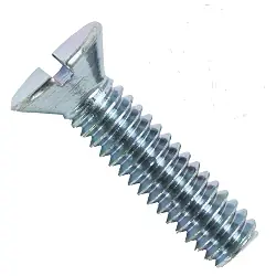 Weekend Sale M5-0.8 X 14mm Machine Screws Flat Head Slotted Drive Steel Zinc Plated (1000/Pkg.)