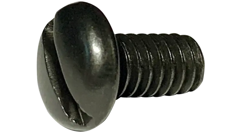 2-56 X 3/8" Machine Screws Pan Head Slotted Drive Steel Black Oxide (10000/Pkg.) Professional Grade