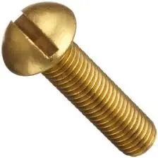Price Cut 10-24 X 2-1/2" Machine Screws Round Head Slotted Drive Brass (100/Pkg.)