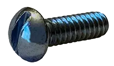 Hassle-Free Returns 1/4"-20 X 3-3/4" Machine Screws Round Head Slotted Drive Steel Zinc Plated (400/Pkg.)