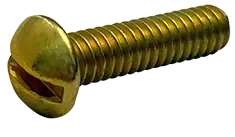 High Quality 8-32 X 3/8" Machine Screws Round Head Slotted Drive Steel Zinc Yellow (10000/Pkg.)