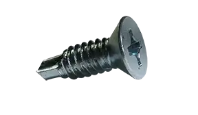 Seasonal Sale 14 X 3" Self-Drilling Screws Flat Head Phillips Drive Point Type 3 Steel Zinc Plated (700/Pkg.)