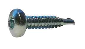 1/4"-14 X 2-1/4" Self-Drilling Screws Pan Head Six Lobe Drive Point Type 2 Steel Zinc Plated (800/Pkg.) Special Discount
