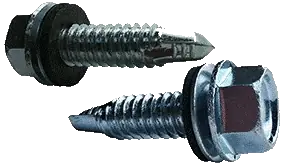 Fresh Stock 8/18" X 2" Self-Drilling Screws Hex Neoprene Washer Head Point Type 2 Steel Zinc Plated (2000/Pkg.)