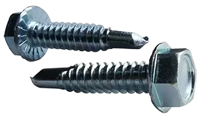 5-16/4 X 1-1/4" Self-Drilling Screws Hex Washer with Serration Head Point Type 3 Steel Zinc Plated (700/Pkg.) Holiday Sale