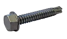 Trusted Brand 1/4"-14 X 6" Self-Drilling Screws Hex Washer Head 410 Stainless Steel (400/Pkg.)